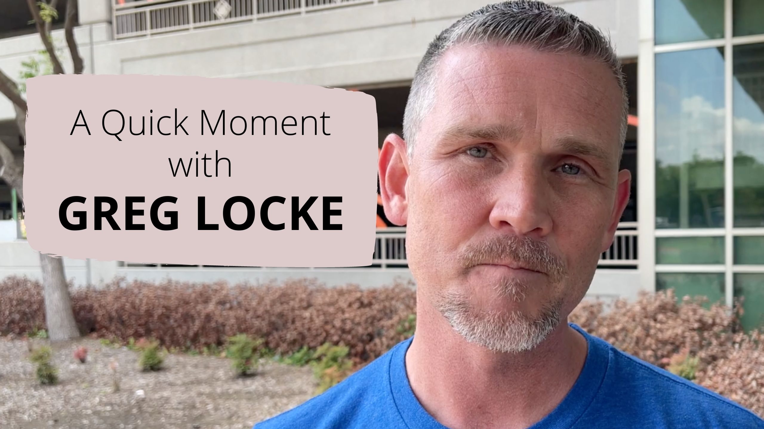 A Quick Moment with Greg Locke